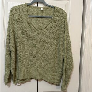 Wishlist Sage V-Neck Sweater